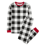 The Children's Place Baby Family Matching Plaid Thermal Pajamas Set