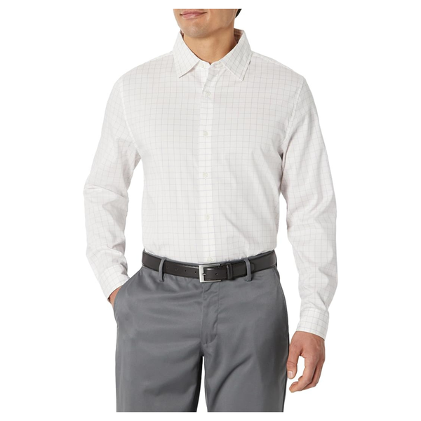Amazon Essentials Men's Slim Fit Wrinkle Resistant Stretch Shirts