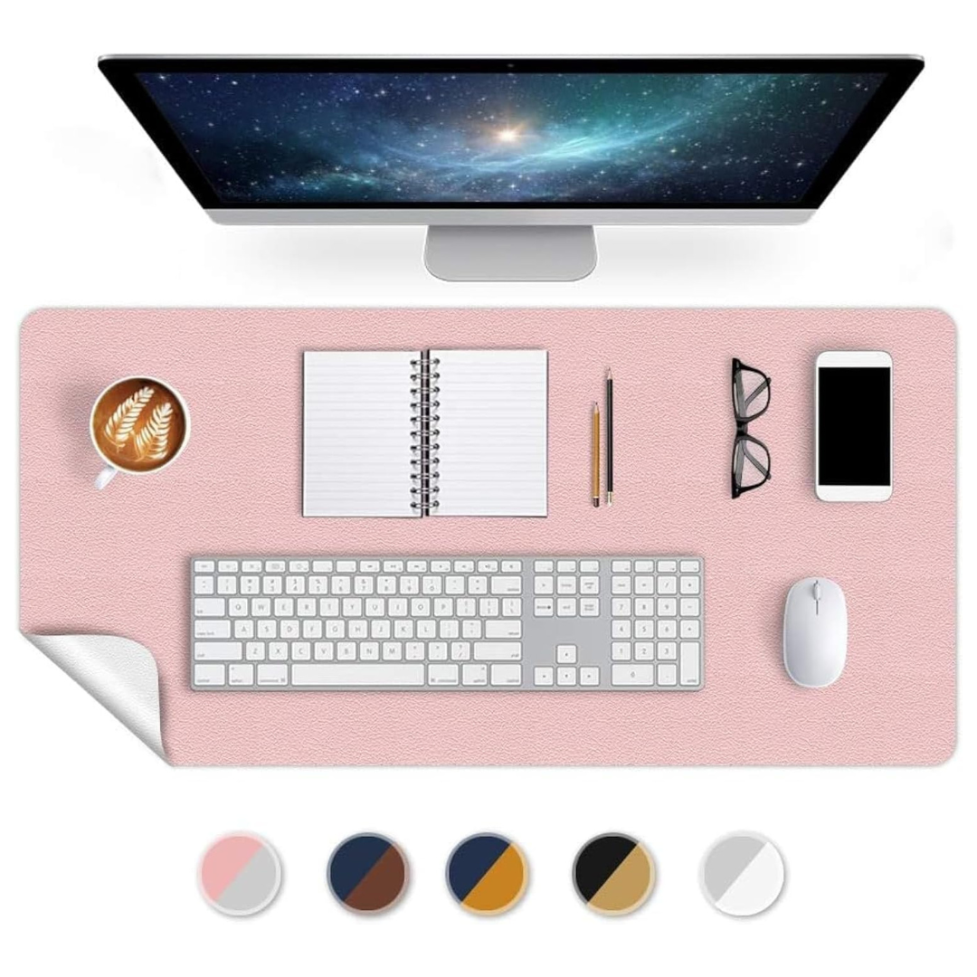 16" x 32" Inch PU Leather Office Desk Mat Pad Table Protector