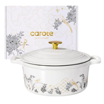 Carote 5Qt Cast Iron Dutch Oven Pot With Lid