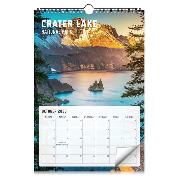 2026 Aesthetic National Park Monthly Wall Calendar