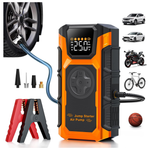 150 PSI Cordless Tire Inflator & 3500A Car Jump Starter With LED Light