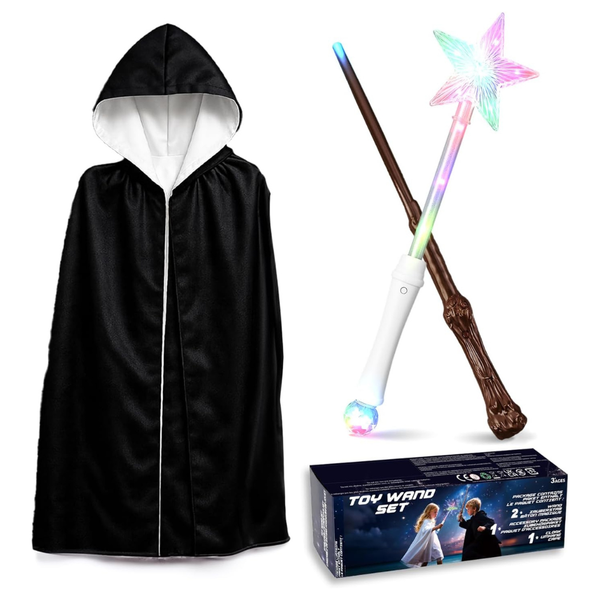 SANCO Light Up Magic Wand & Cape