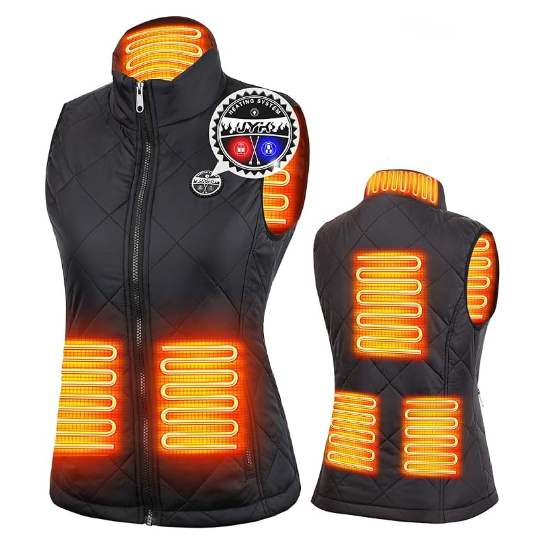 JYK Women's Heated Vest With 3 Heating Levels (4X-Large)