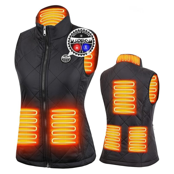 JYK Women's Heated Vest With 3 Heating Levels (4X-Large)