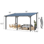 Aecojoy 10ft x 14ft Patio Hardtop Aluminum Gazebo