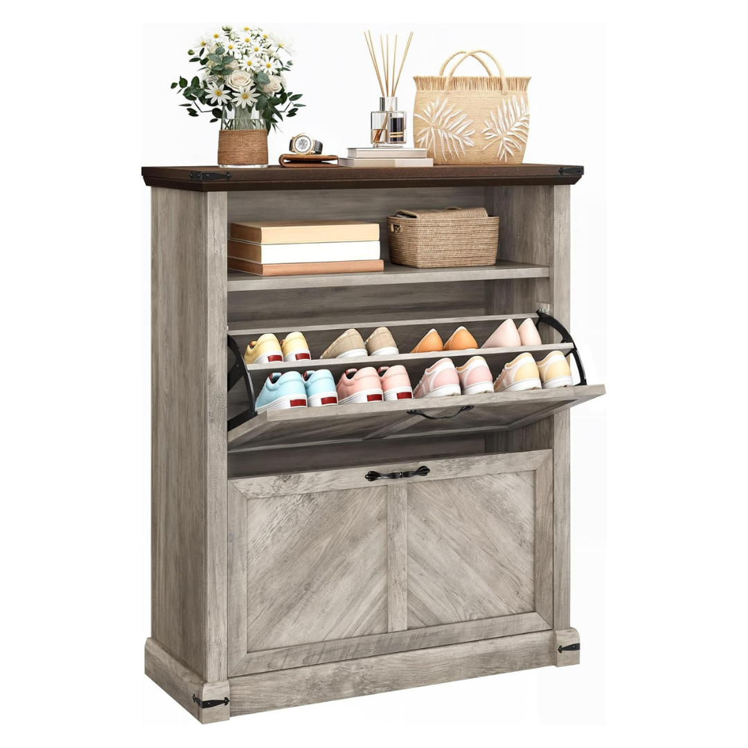 40.2" Shoe Cabinet Storage