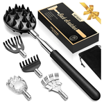 Telescoping Back Scratcher With 5 Detachable Heads (4 Color Options)