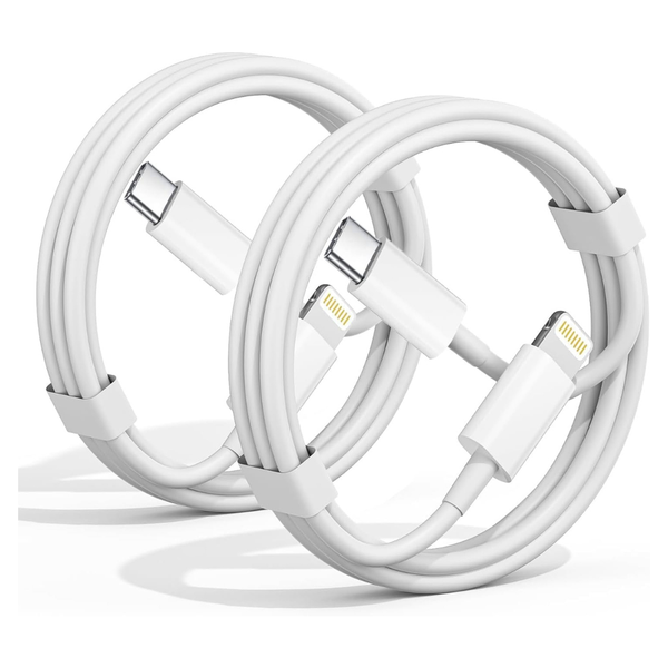 2-Pack 3-Ft Apple MFi Certified USB-C To Lightning Cable