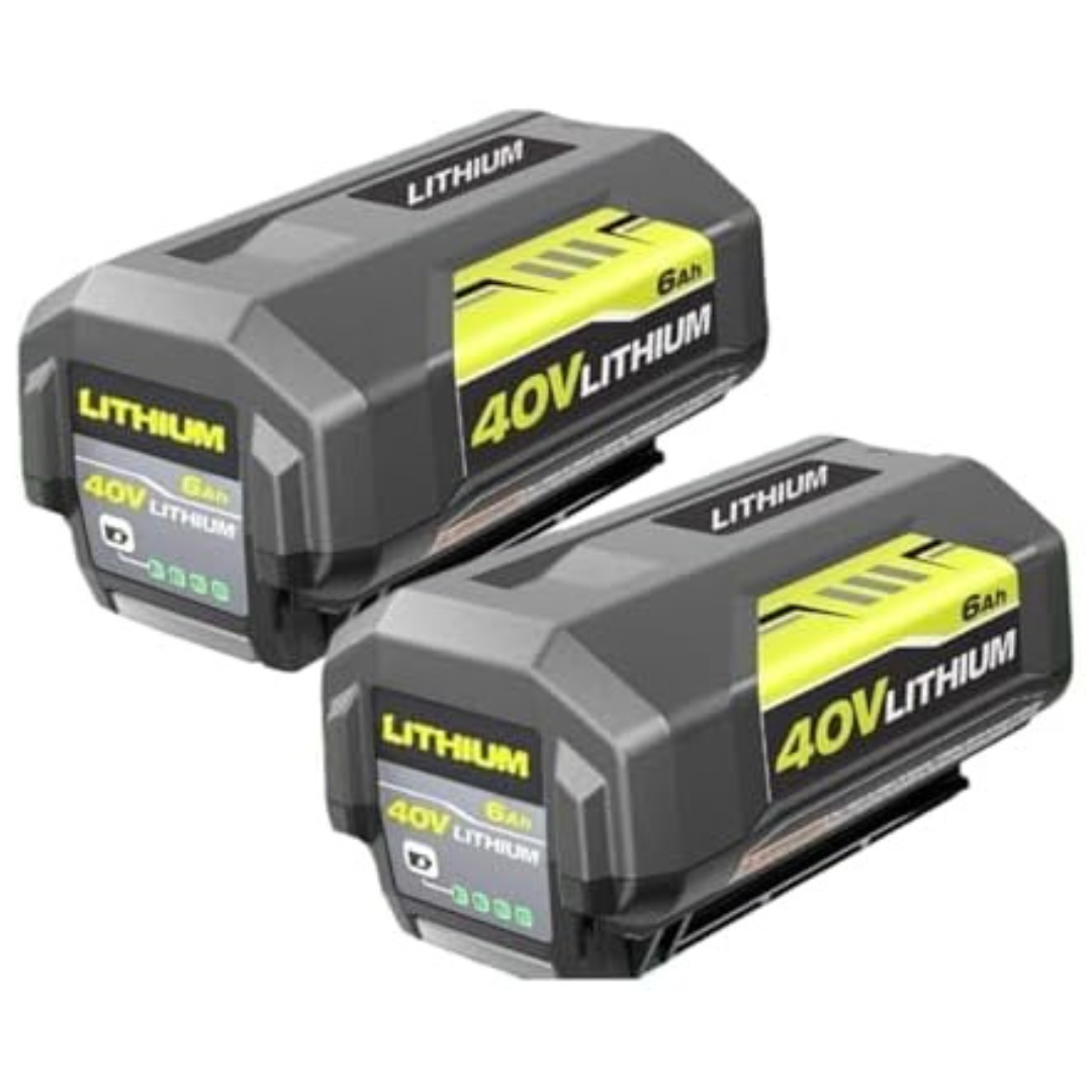 2-Packs 6.0Ah Replacement For Ryobi 40V Battery Lithium