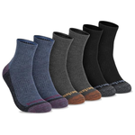 6-Pack Timberland Men's Comfort Quarter Socks
