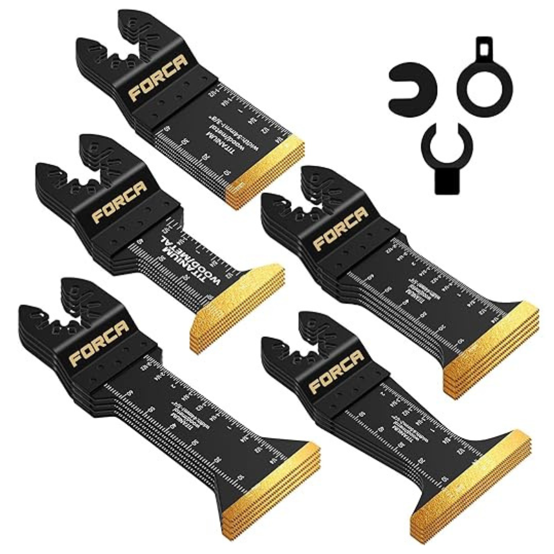 25-Piece FORCA Titanium Oscillating Tool Blades