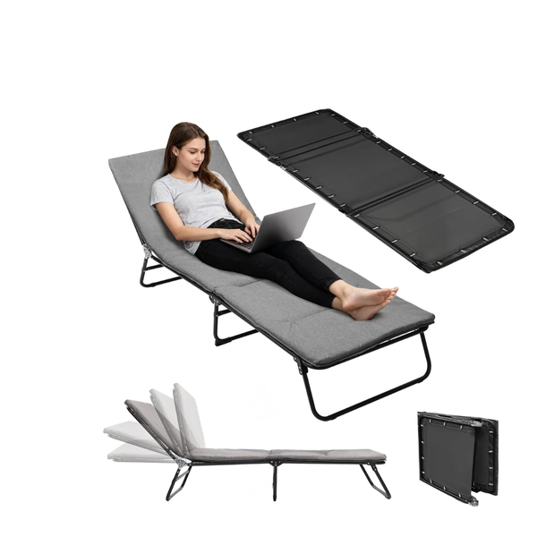 Heavy Duty Camping Cot with Mattress (Various)