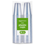 100-Count 9-Oz Amazon Basics Small Disposable Clear Plastic Cups