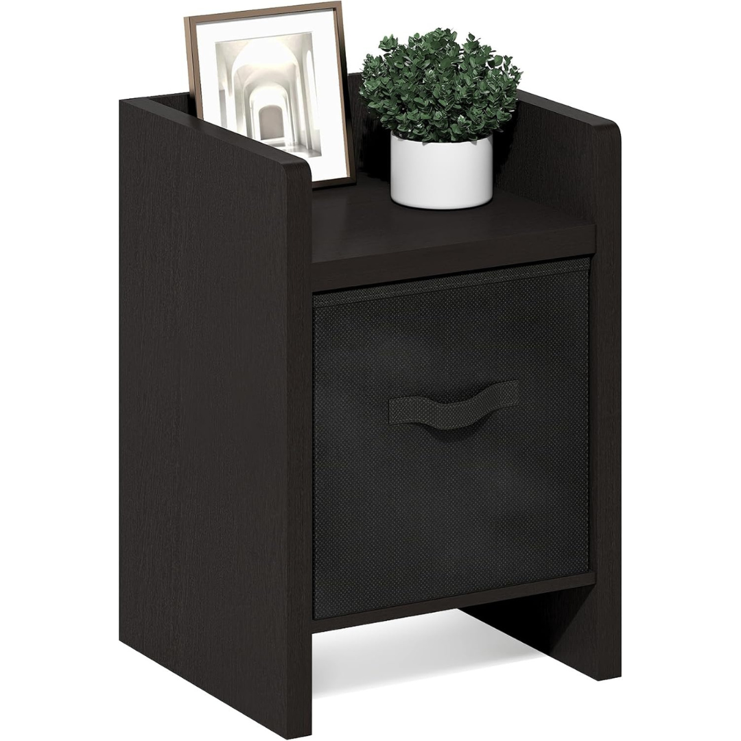 Viola Thick Frame End Table with Storage Bin