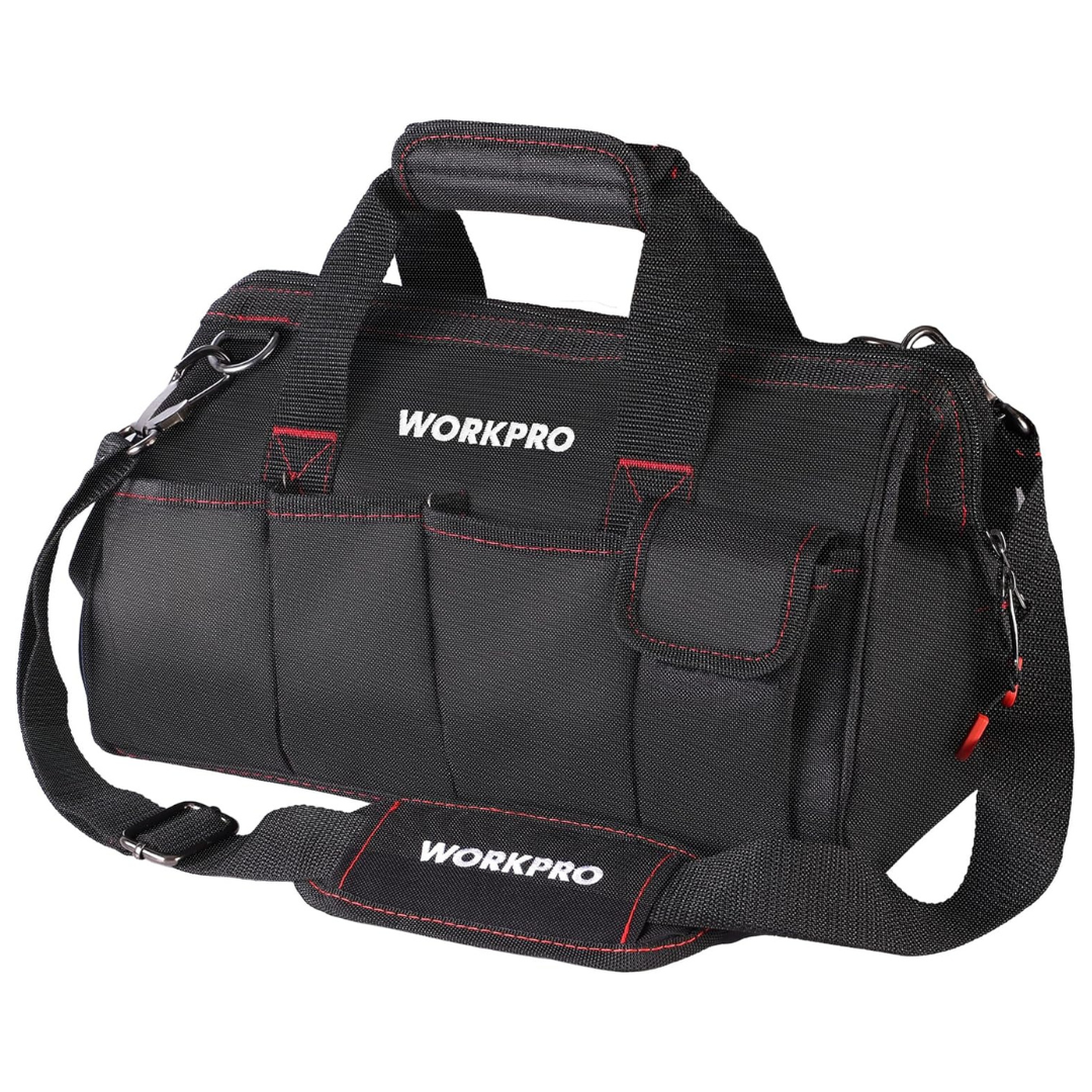 14" Multi-pocket Tool Organizer Bag w/ Adjustable Shoulder Strap