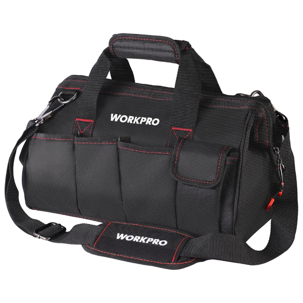 14" Multi-pocket Tool Organizer Bag w/ Adjustable Shoulder Strap