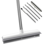 2-in-1 Pet Hair Remover Broom with Squeegee