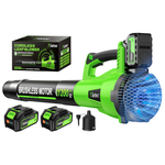 1200W Brushless Electric Leaf Blower W/ 2 x 5.0Ah Batteries
