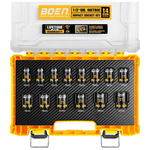 14-Piece BOEN 1/2" Drive CR-MO Impact Socket Set