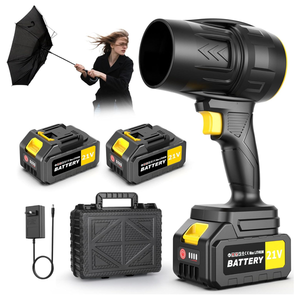 Handheld Leaf Blower With 2 x 4.0Ah Battery & Storage Box