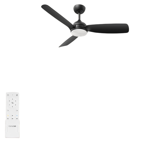 Consciot 44" Modern Low Profile Ceiling Fan With Light & Remote