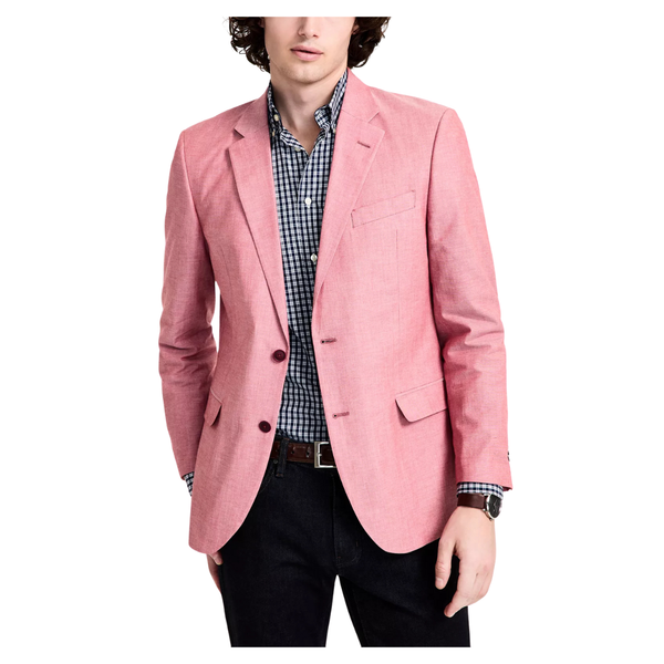 Nautica Men's Modern-Fit Chambray Sport Coat