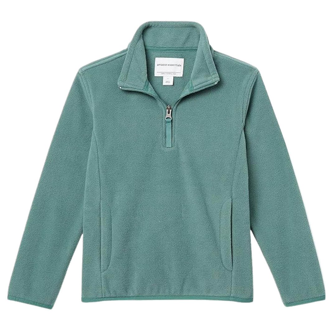 Amazon Essentials Toddler Girls' Quarter-Zip Polar Fleece Jacket