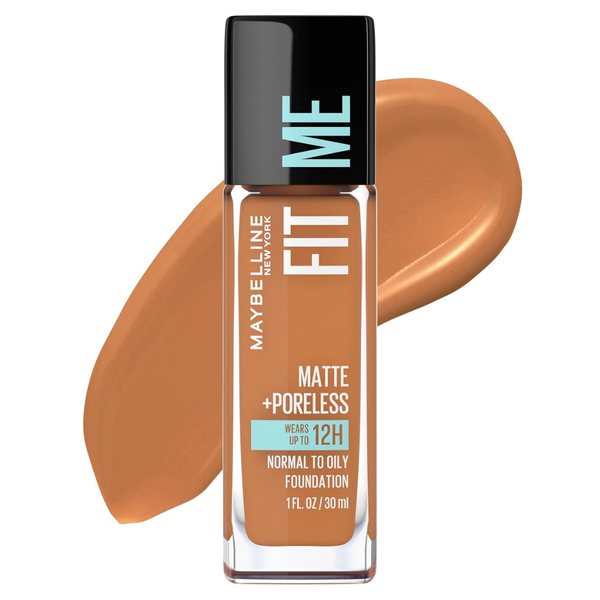 1 fl oz Maybelline Fit Me Matte + Poreless Liquid Oil-Free Foundation Makeup