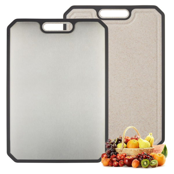 15x10 Inch Garvee 304 Stainless Steel Cutting Board