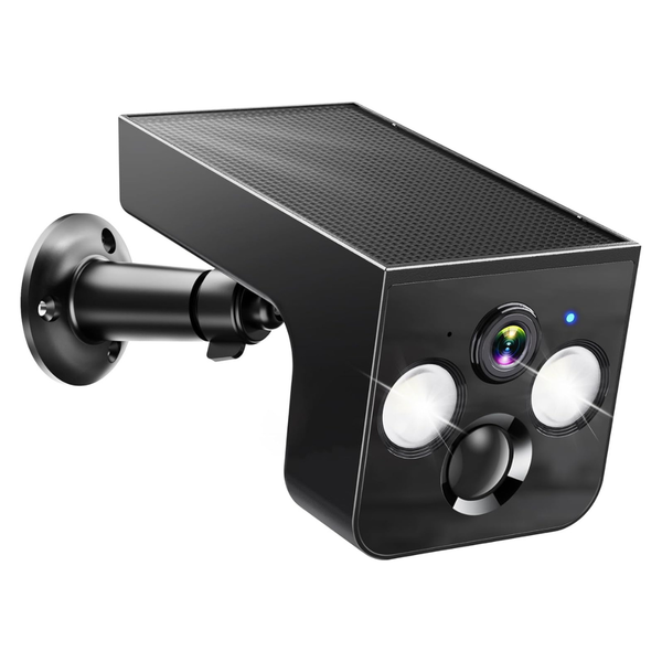 PM Popmake 2K Solar Security Camera W/ AI Motion Detection