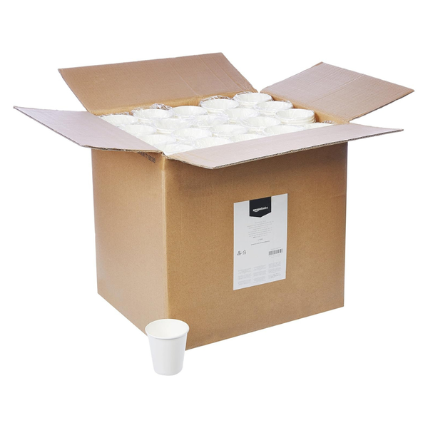 Amazon Basics Disposable Coffee Cups, 10 ounces (1,000 Count)