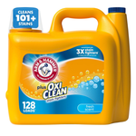 ARM & HAMMER Plus OxiClean Stain Fighters Liquid Laundry Detergent, Fresh Scent (166.5 fl oz, 128 Loads)