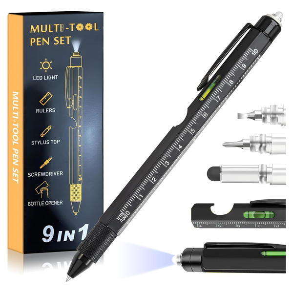 XBllcyiv 9-in-1 Multitool Pen Set For Men