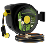 Aokia 65ft x 1/2'' Retractable Garden Hose Reel