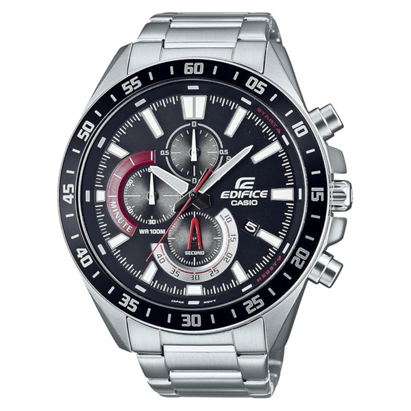 Casio Men's 50mm Quartz Watch With Stainless Steel Strap