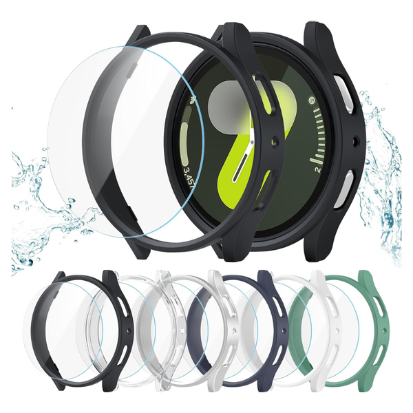 12-Piece Samsung Galaxy Watch 7 44mm Screen Protector Case W/ Glass