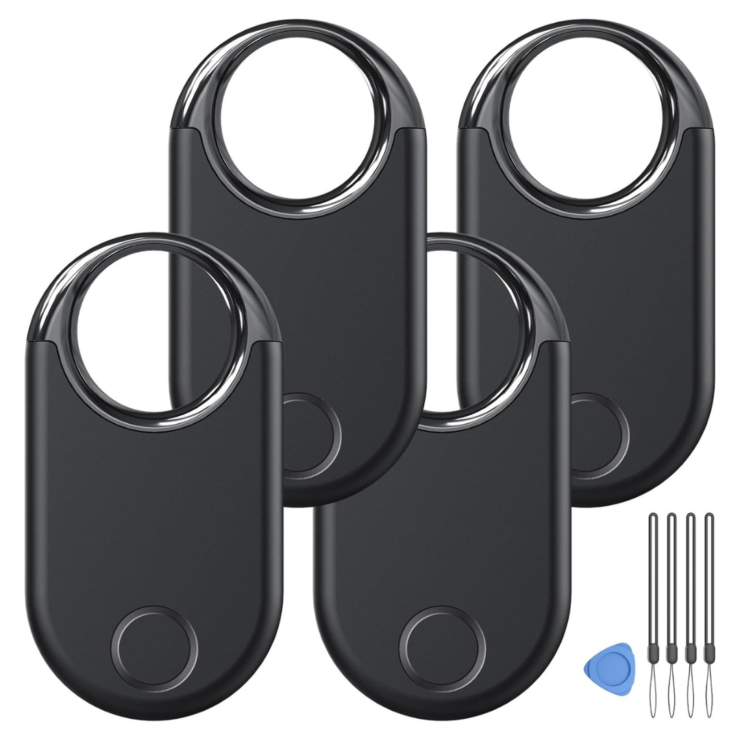4-Pack Apple MFi Certified iOS Only Air Tags Bluetooth Tracker & Key Finder