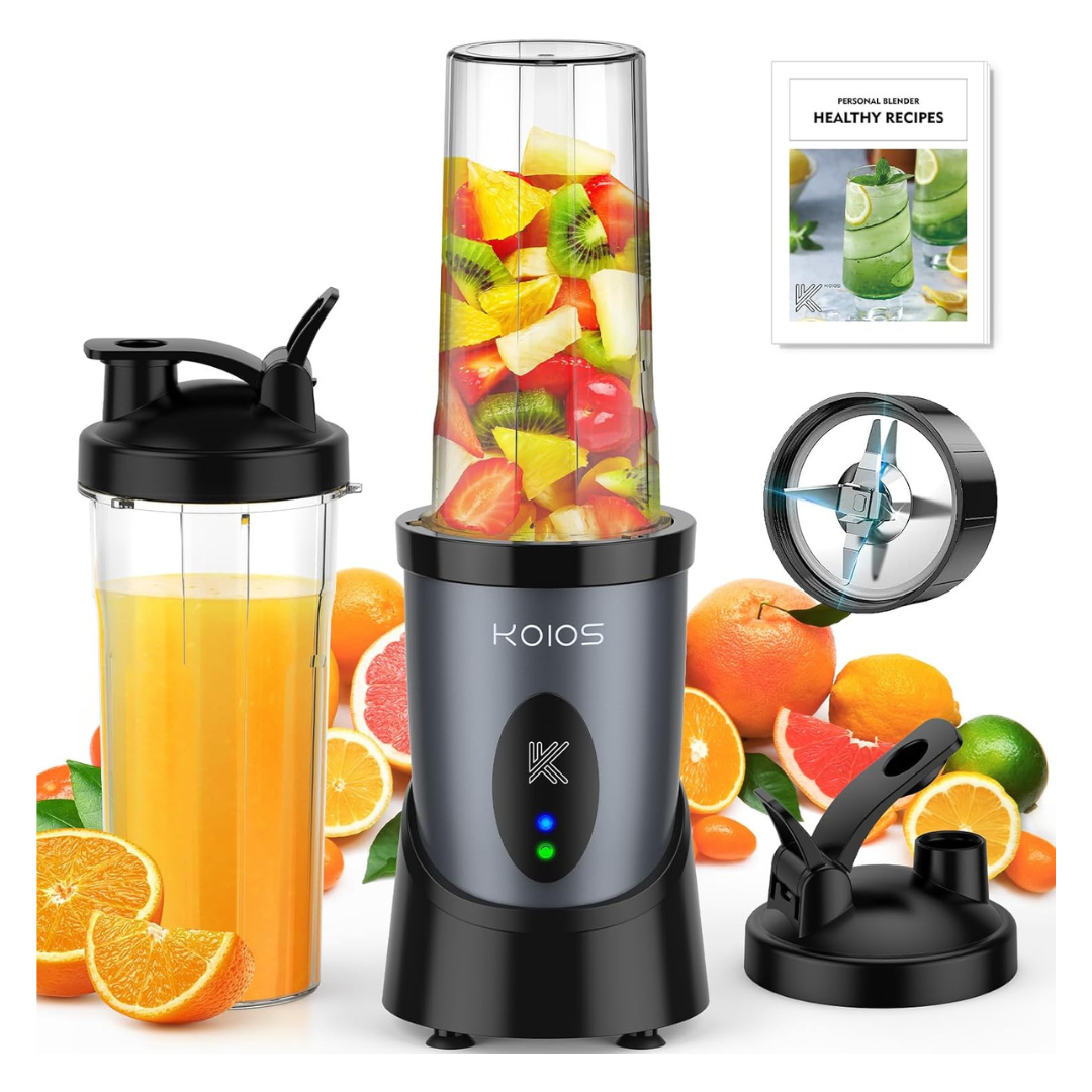 Koios 900W Personal Smoothie Blender With Two 22 Oz Cups