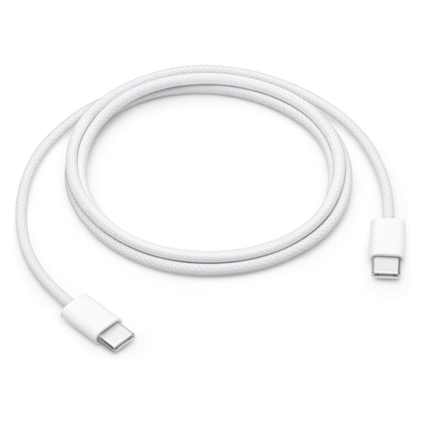 3-Ft Apple 60W USB-C To USB-C Woven Charge Cable (White)