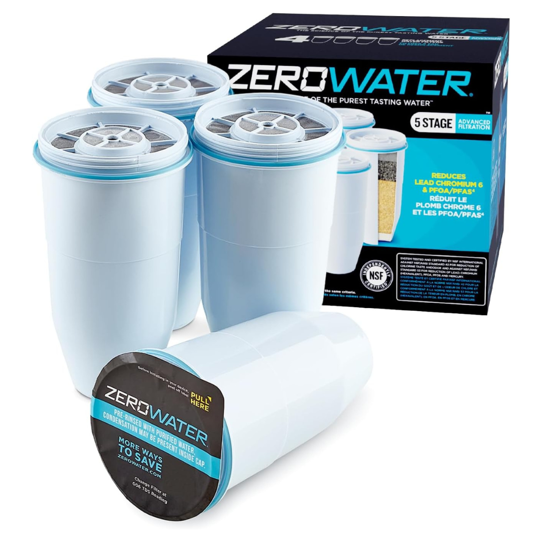 4-Pack ZeroWater Official Replacement Filter