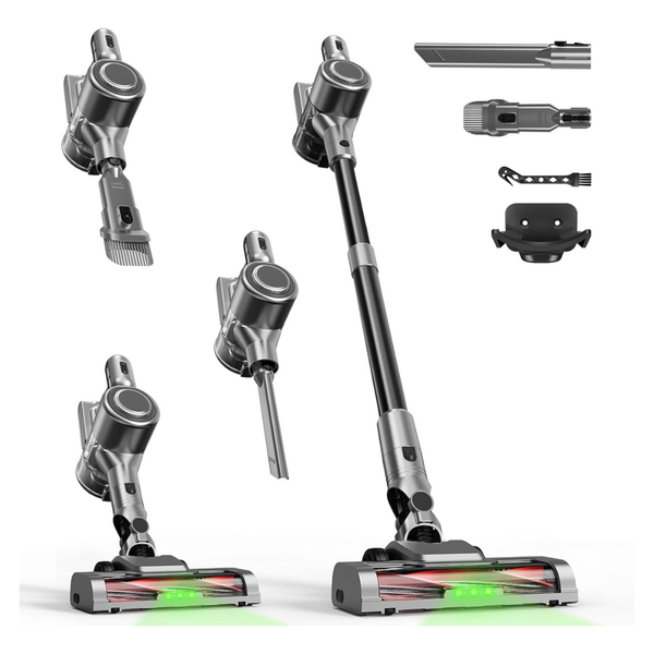 8 in 1 45Kpa Cordless Stick Vacuum Cleaner W/ Detachable Battery