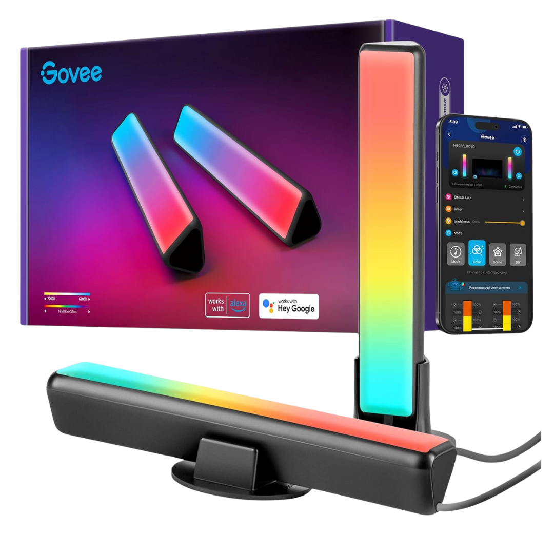 2-Pack Govee RGBICWW Smart WiFi LED Backlight Light Bars