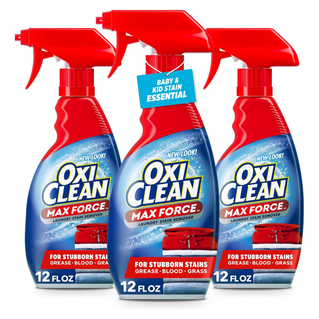 12-Pack (3-Pk x 4) 12-Oz OxiClean Max Force Laundry Stain Remover Spray