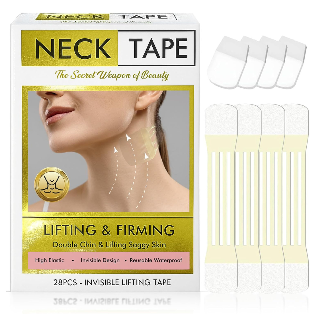 28-Pieces Neck Tape Lifting Invisible For Sagging Skin & Wrinkles