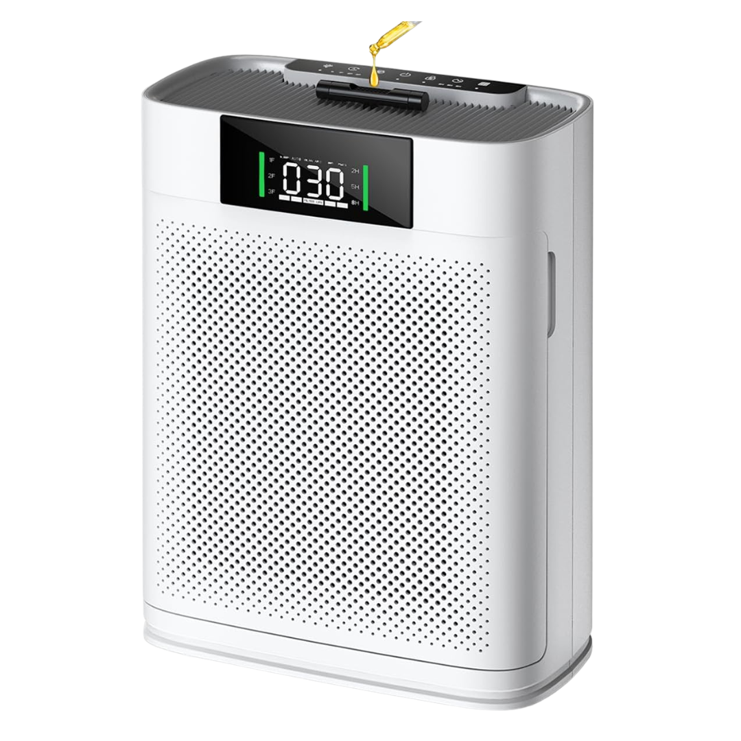 Large Room Up To 2300 Sq Ft Air Quality Sensor Purifiers W/ PM 2.5 Display