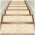 7-Piece 28" x 9" Non-Slip Soft Peel & Stick Carpet Stair Treads