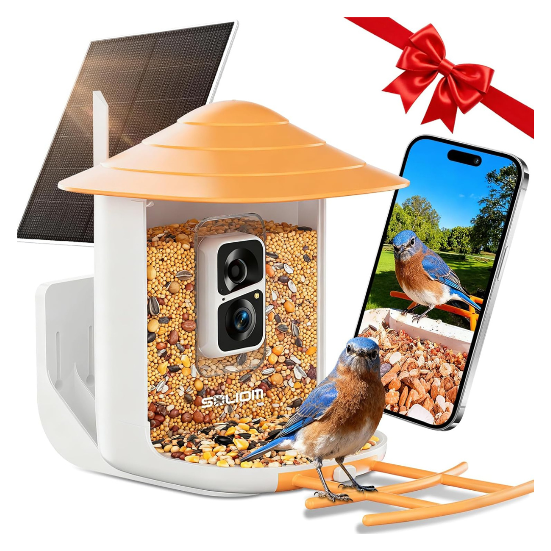 SOLIOM BF09 Bird Feeder With Wireless Outdoor Camera