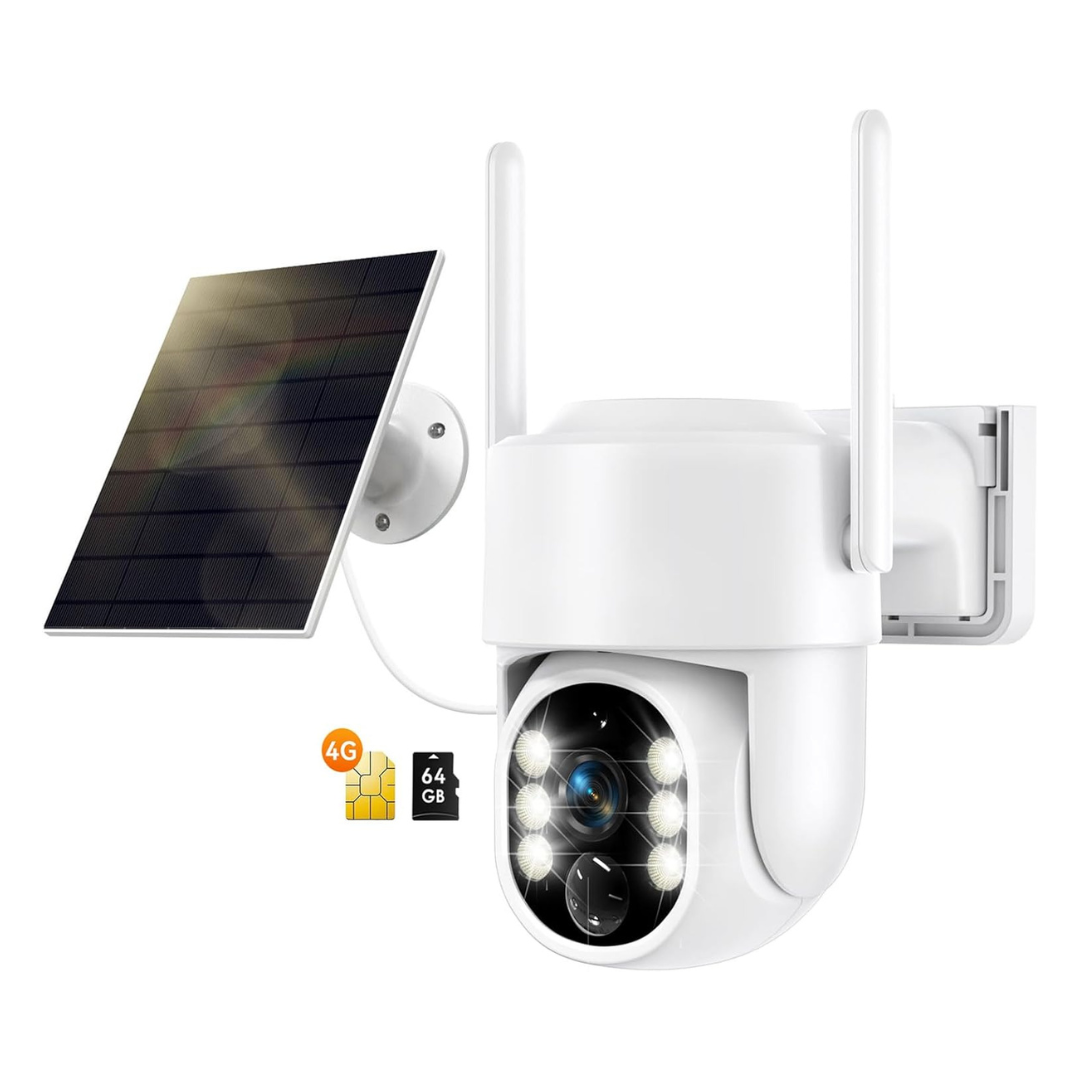 4G LTE 360deg Cellular Security Camera with 2-Way Audio