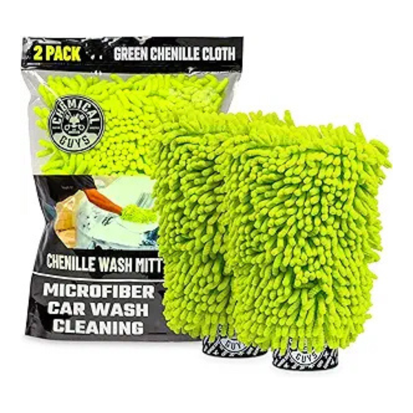 2-Pack Chemical Guys Chenille Premium Scratch-Free Microfiber Wash Mitt